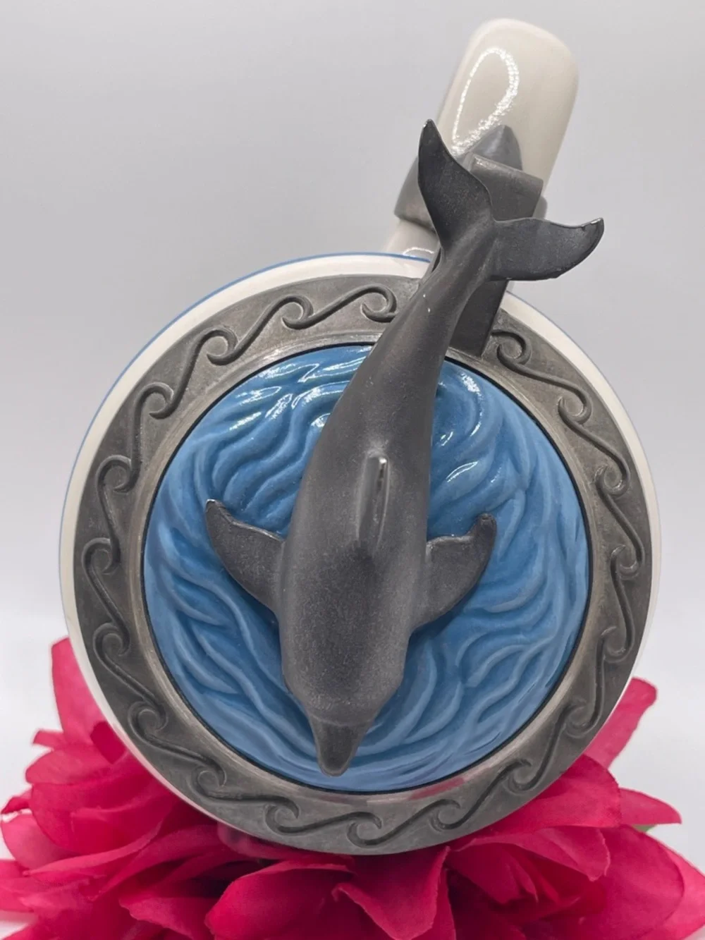 1995 Anheuser-Busch Marine Conserv. Series "Extinction is Forever” Dolphin Stein - Picture 6 of 8